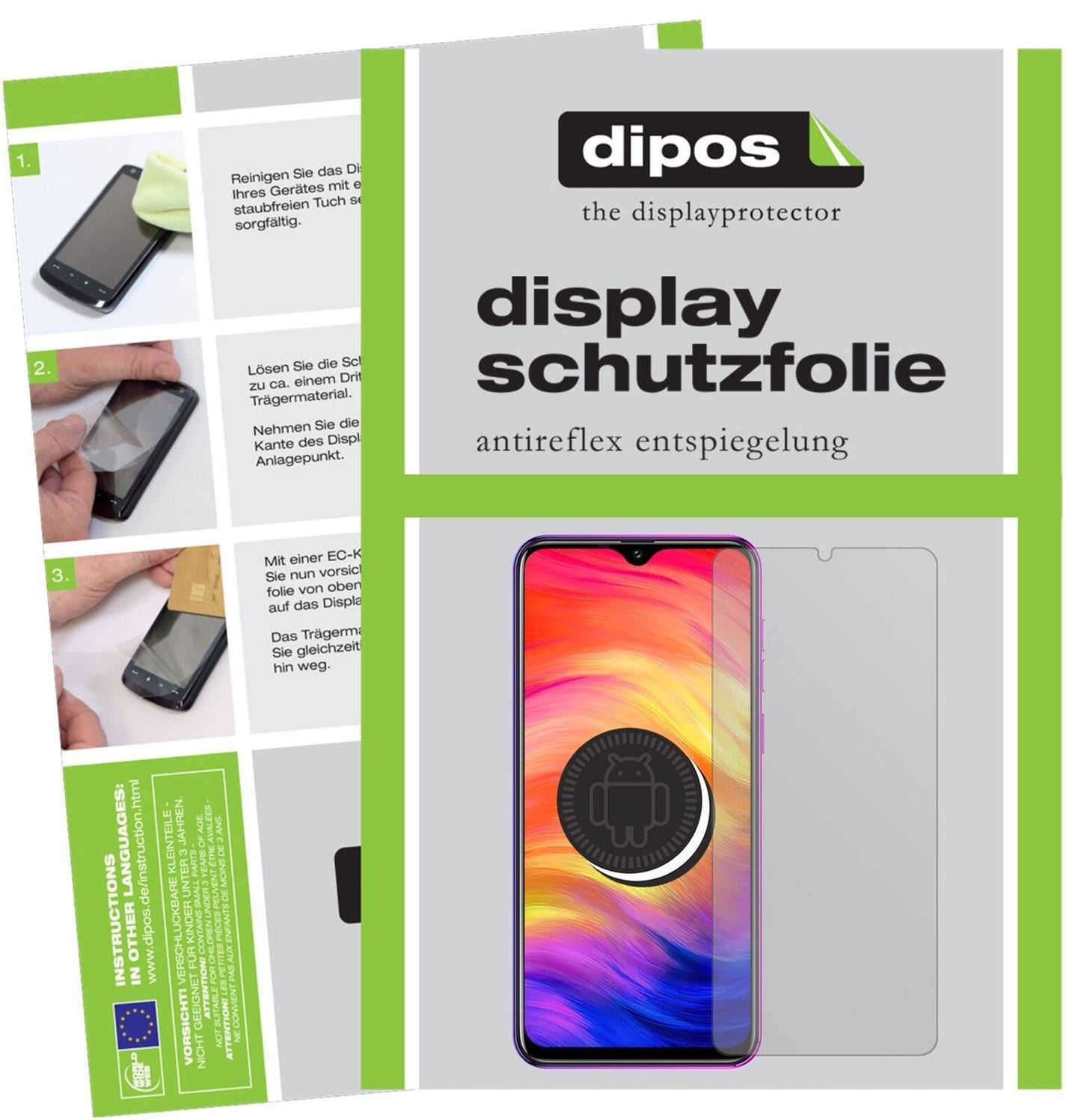 5x Schutzfolie matt für Ulefone Note 7 Display-Sch (2)