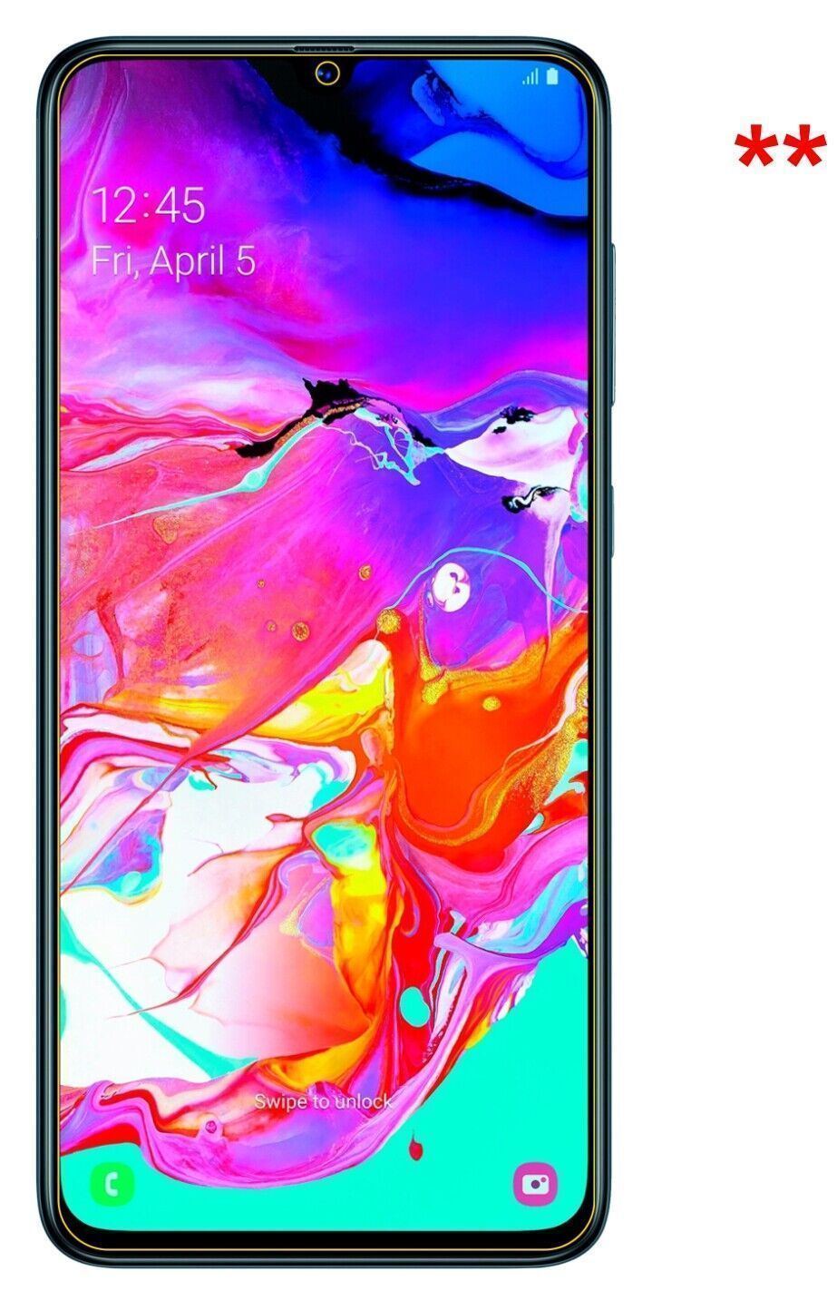 5x Schutzfolie klar für Samsung Galaxy A70 Display (5)