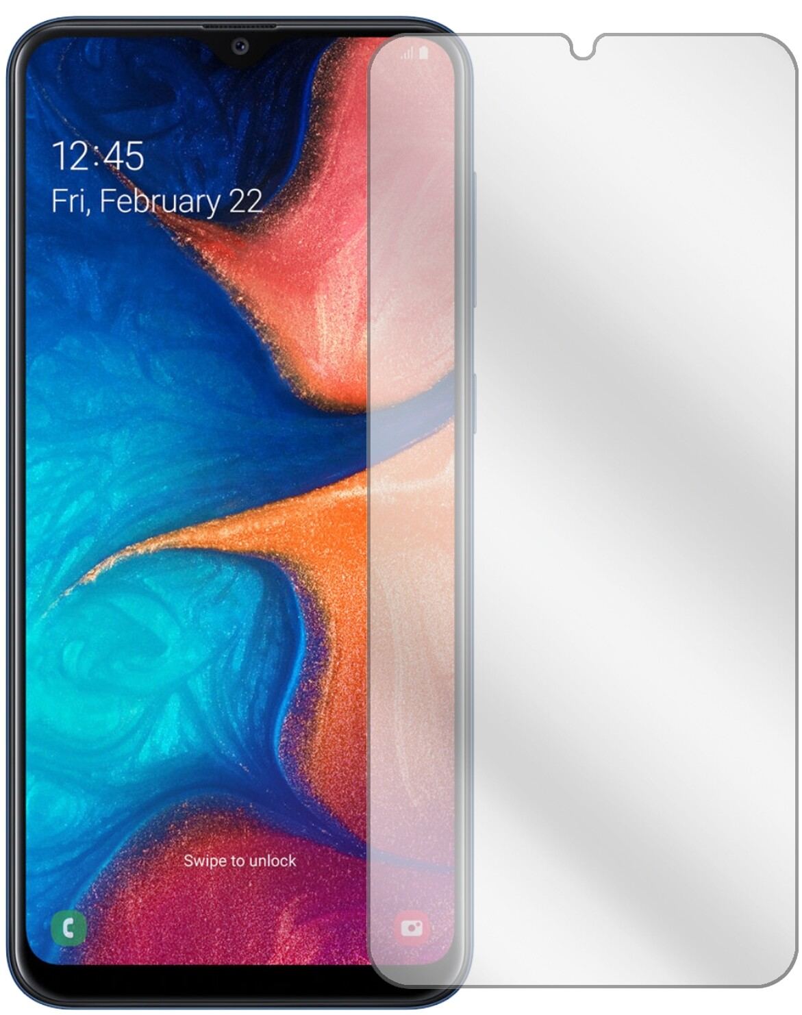 2x Schutzfolie klar für Samsung Galaxy A20e Displa (2)