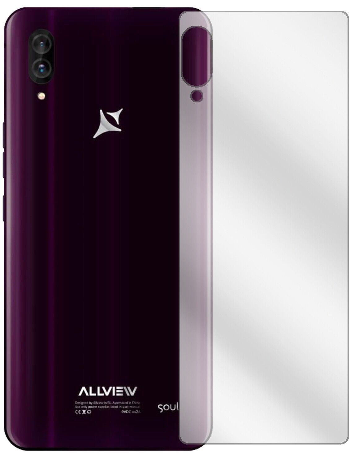 5x Schutzfolie klar für Allview Soul X6 Xtreme Rüc (1)