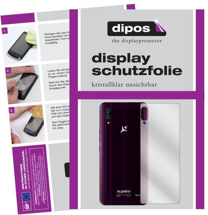 5x Schutzfolie klar für Allview Soul X6 Xtreme Rüc (2)