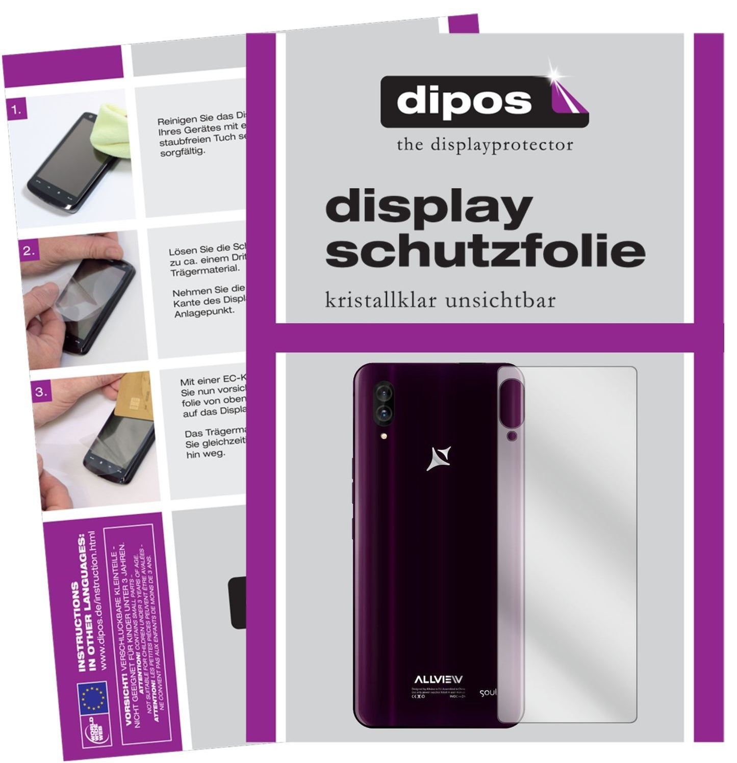 6x Schutzfolie klar für Allview Soul X6 Xtreme Rüc (1)
