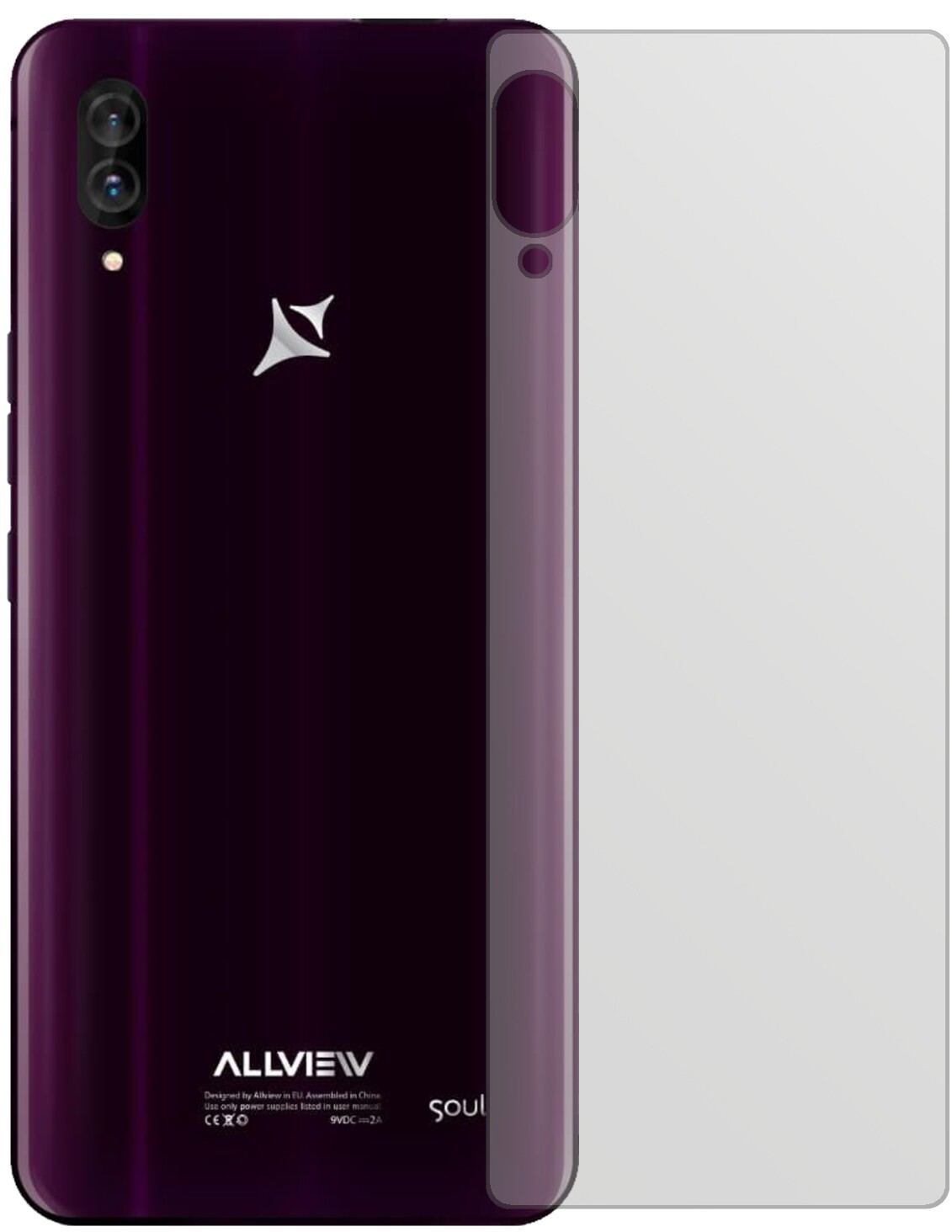 2x Schutzfolie matt für Allview Soul X6 Xtreme Rüc (2)