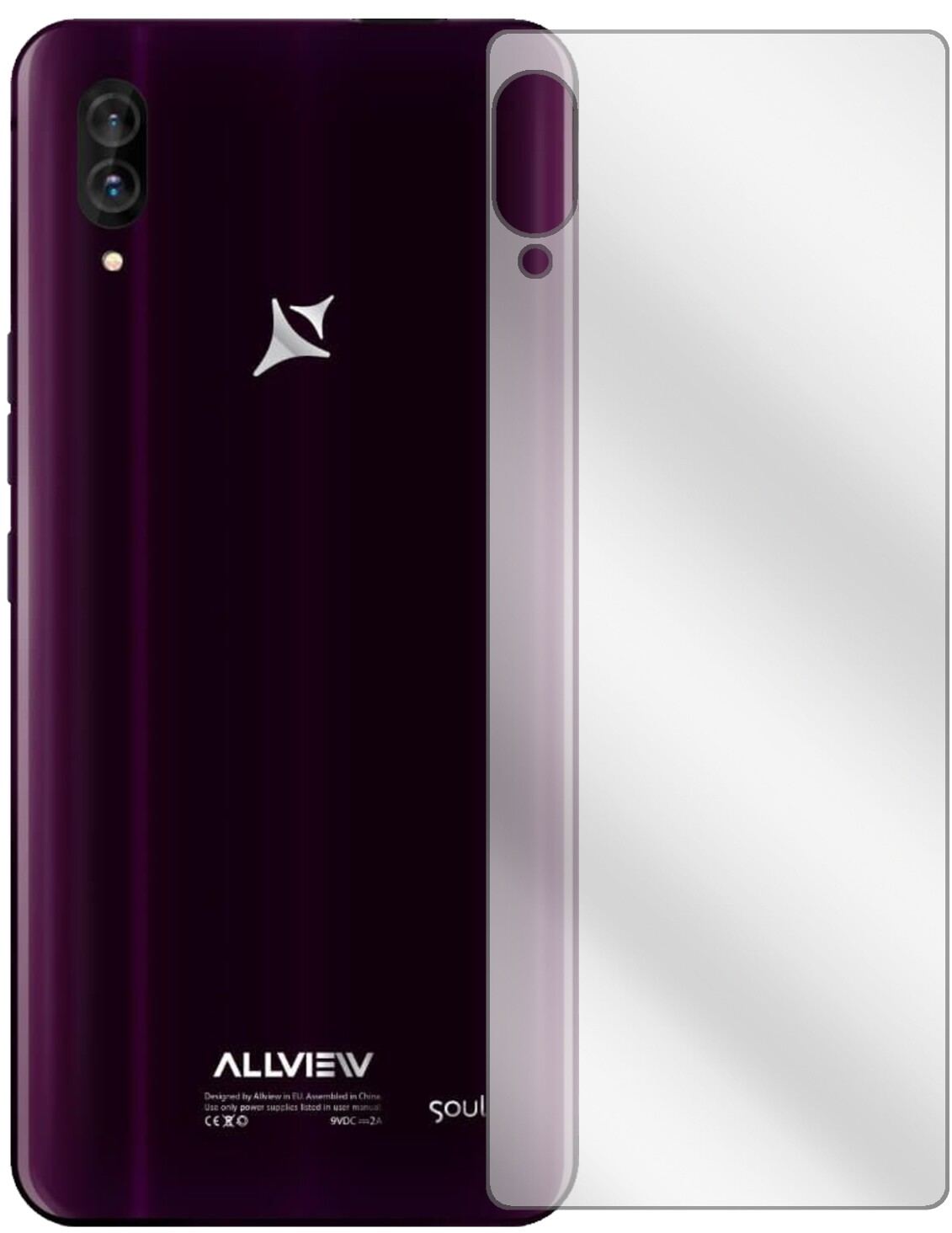 2x Schutzfolie klar für Allview Soul X6 Xtreme Rüc (2)