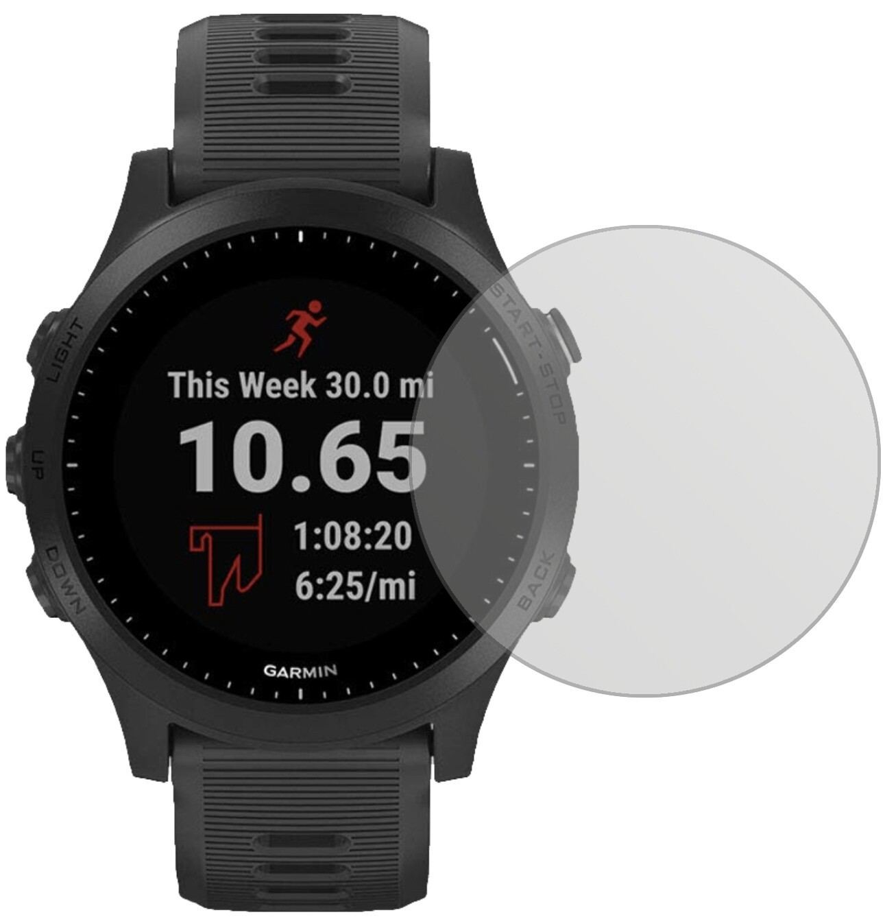 2x Schutzfolie matt für Garmin Forerunner 245 Musi (2)