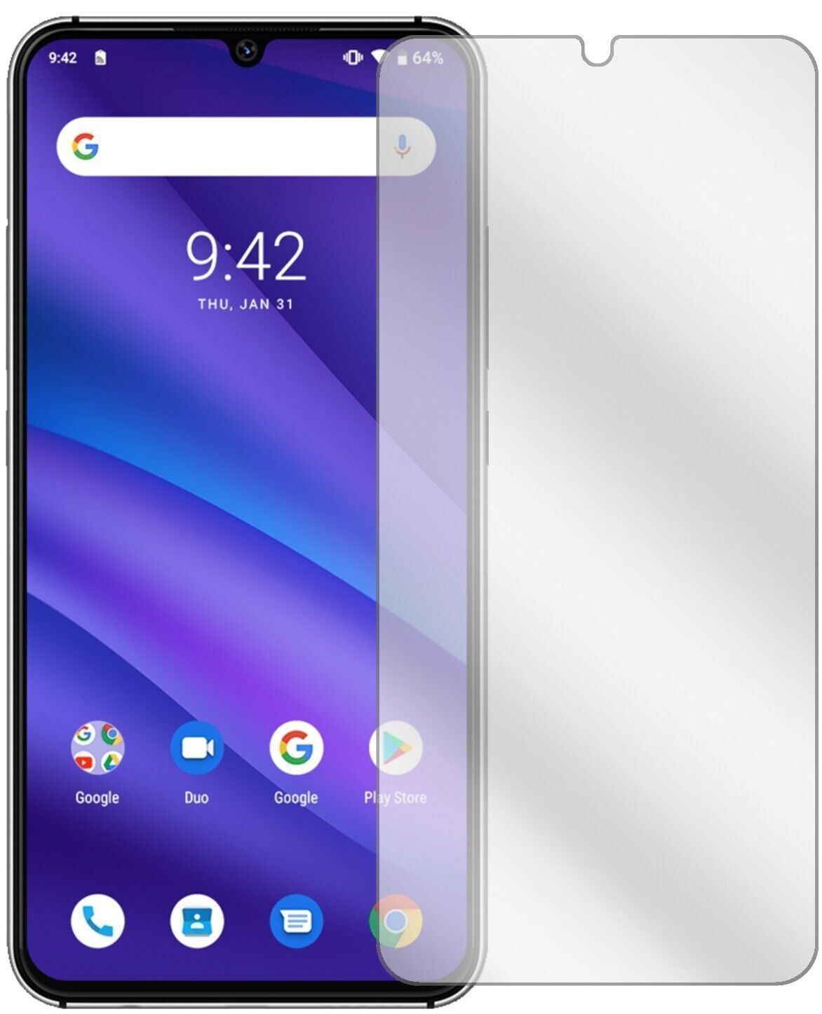 5x Schutzfolie klar für Umidigi A5 Pro Display-Sch (1)