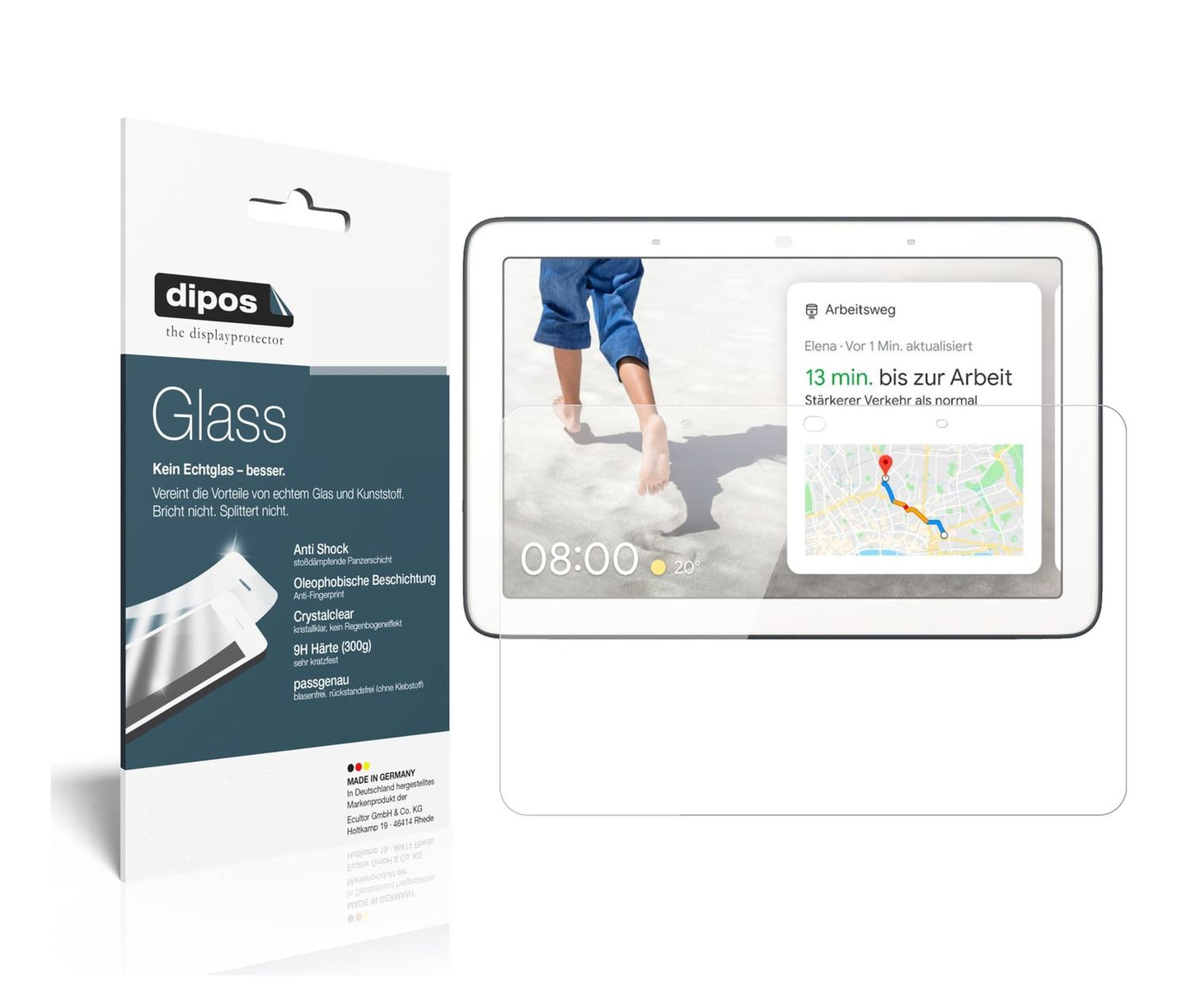 2x 9H Schutzfolie für Google Nest Hub Panzerfolie (1)