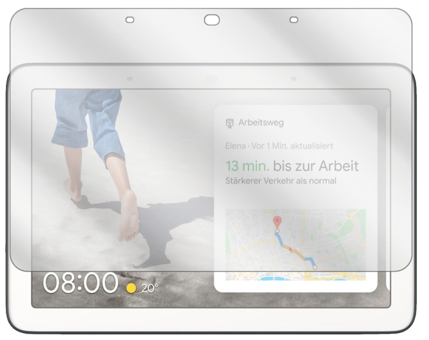 2x Schutzfolie klar für Google Nest Hub Display-Sc (2)