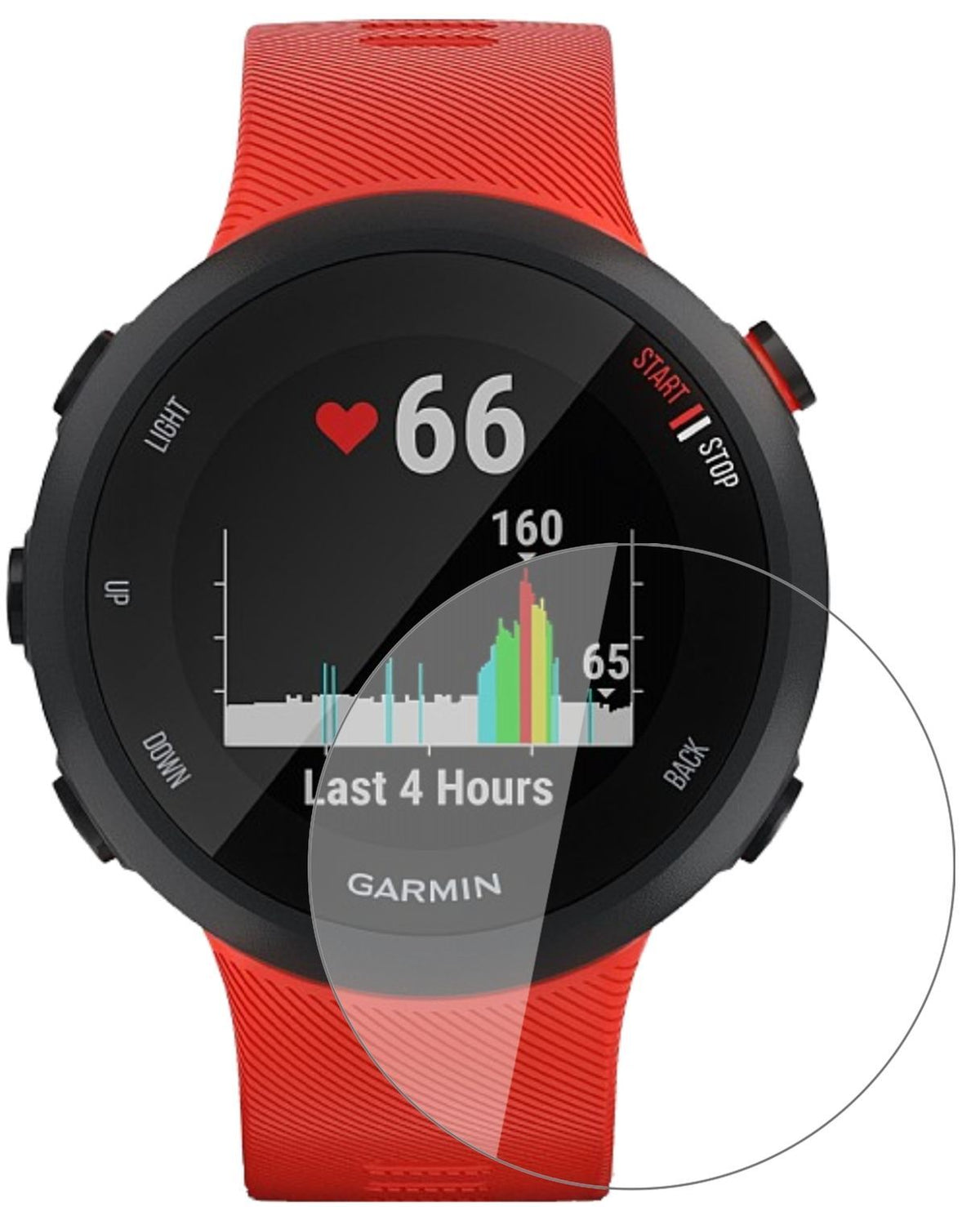 2x 9H Schutzfolie für Garmin Forerunner 45 S Panze (2)