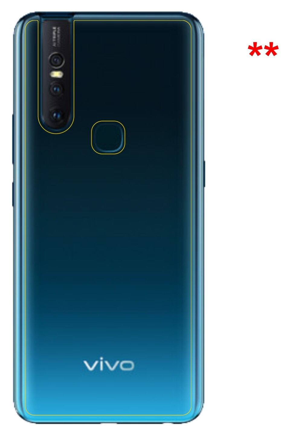 2x 9H Schutzfolie matt für Vivo S1 Rückseite Panze (3)