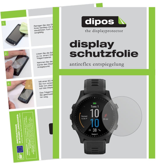 6x Schutzfolie matt für Garmin Forerunner 945 Disp (1)