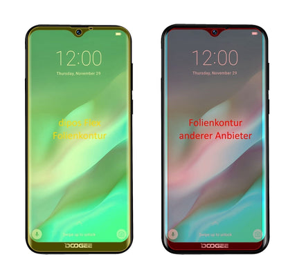3x 3D Full Cover Schutzfolie für Doogee X90L (2)