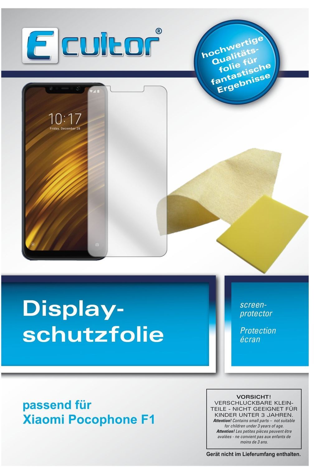 4x Schutzfolie klar für Xiaomi Pocophone F1 Displa (5)
