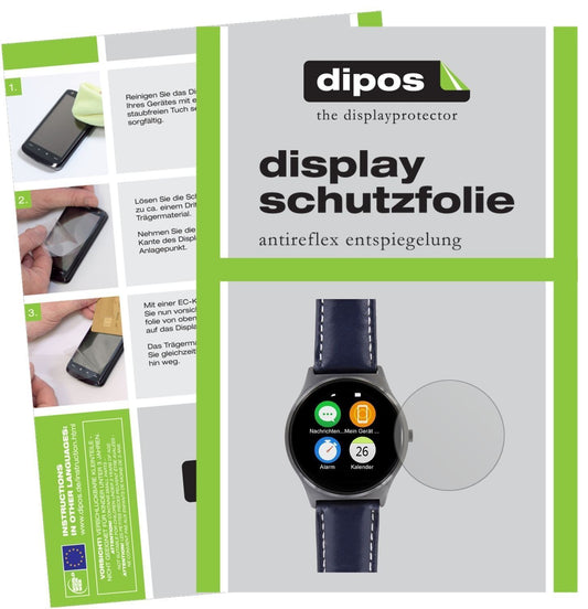 6x Schutzfolie matt für Uhr 28.5 mm Durchmesser Di (1)