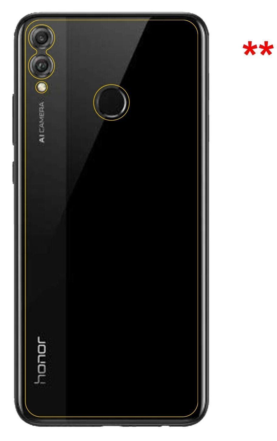 1x Schutzfolie klar für Honor View 10 Lite Rücksei (5)