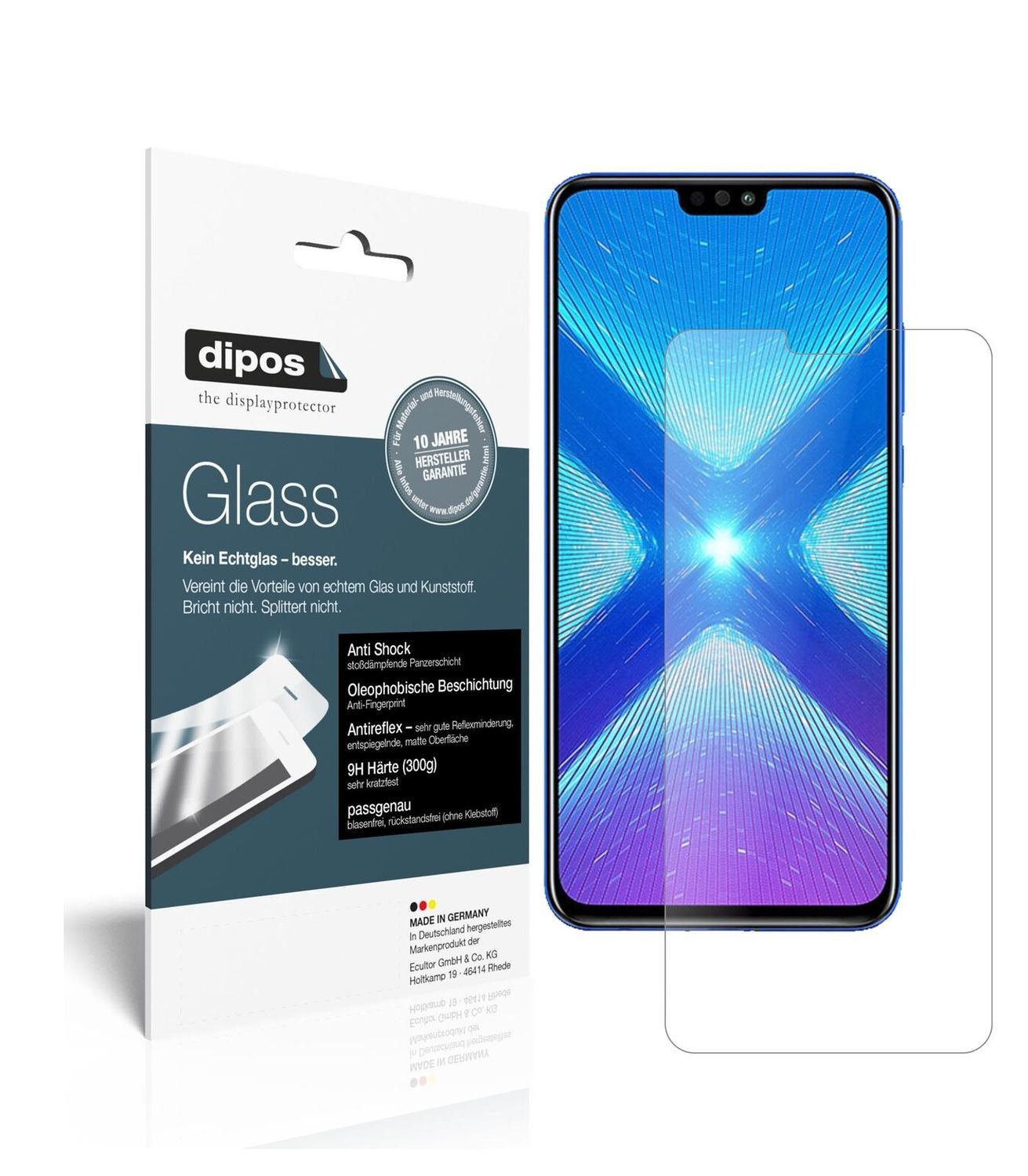 1x 9H Schutzfolie matt für Honor View 10 Lite Panz (2)