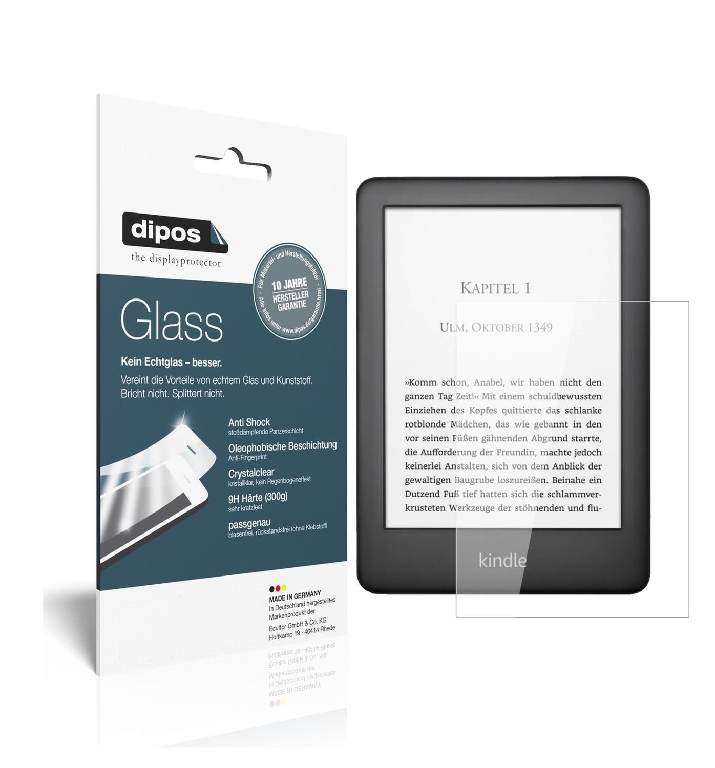 2x 9H Schutzfolie für Amazon Kindle E-Reader der 1 (1)