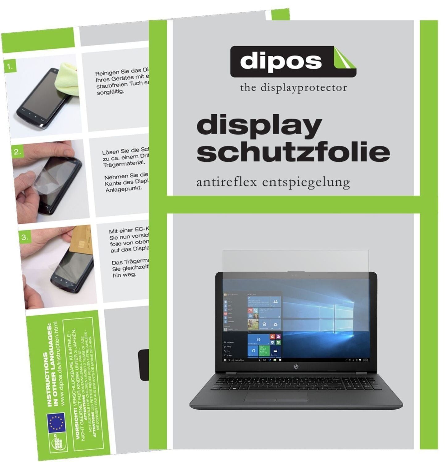 1x Schutzfolie matt für HP 250 G6 15.6 Zoll Displa (2)