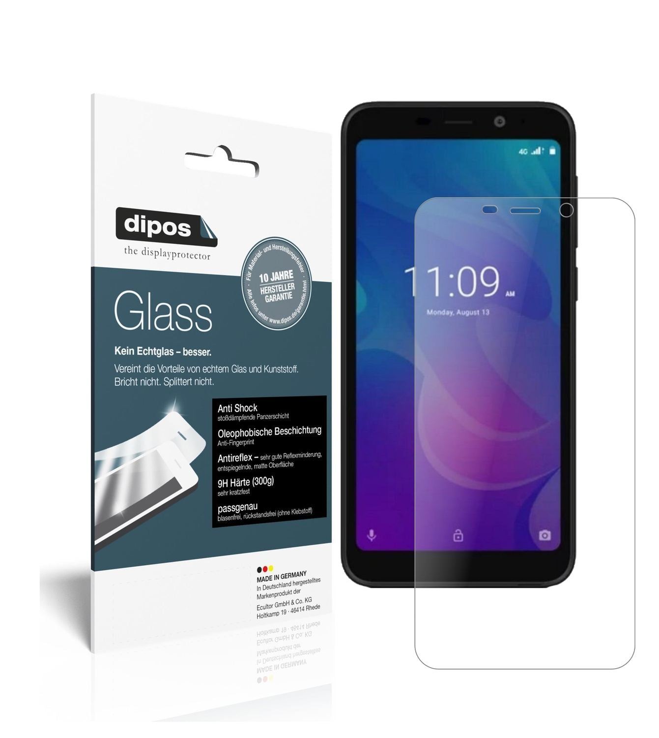 2x 9H Schutzfolie matt für Meizu C9 Pro Panzerfoli (1)