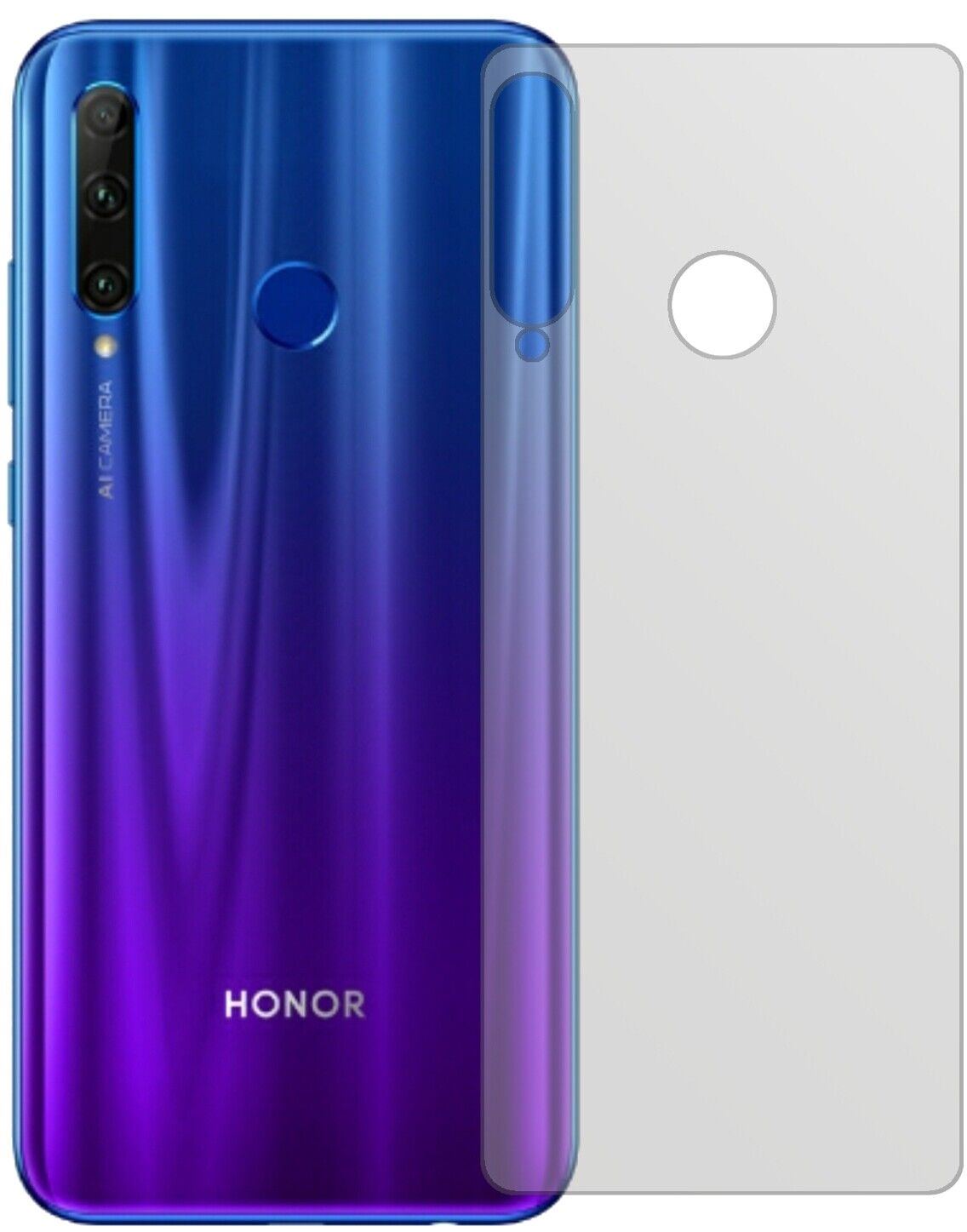 1x Schutzfolie matt für Honor 20i Rückseite Displa (1)