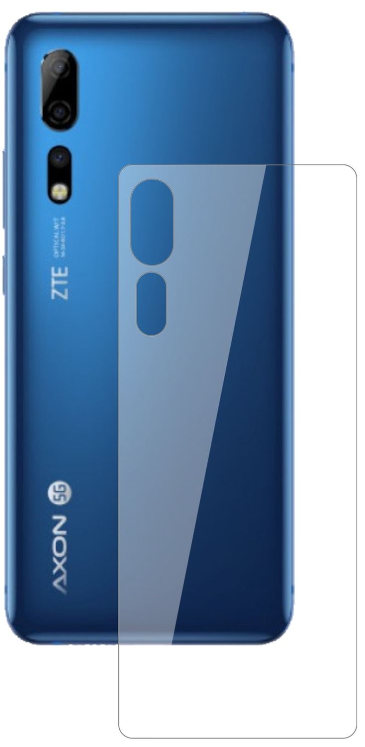 2x 9H Schutzfolie für ZTE Axon 10 Pro 5G Rückseite (2)
