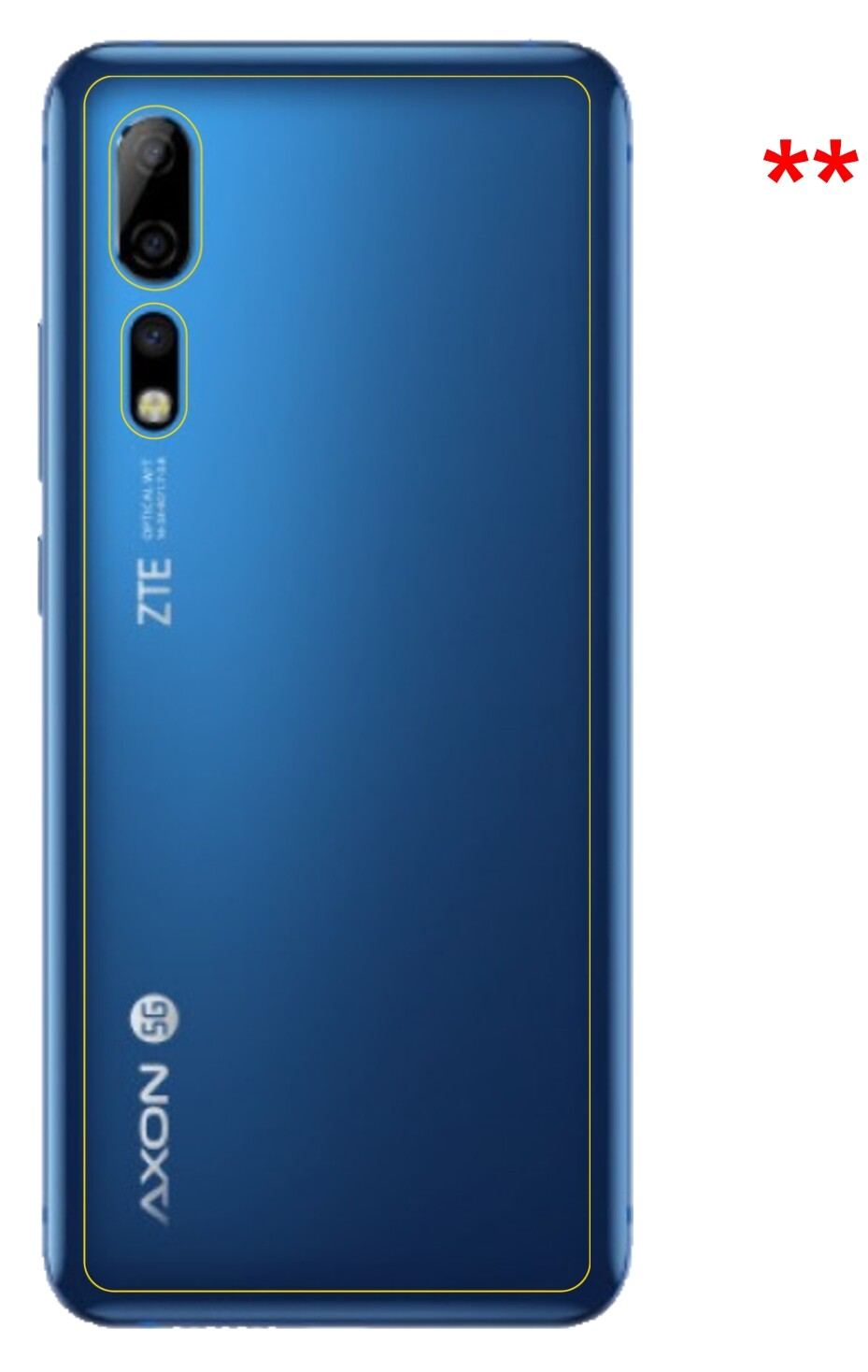 2x 9H Schutzfolie für ZTE Axon 10 Pro 5G Rückseite (3)
