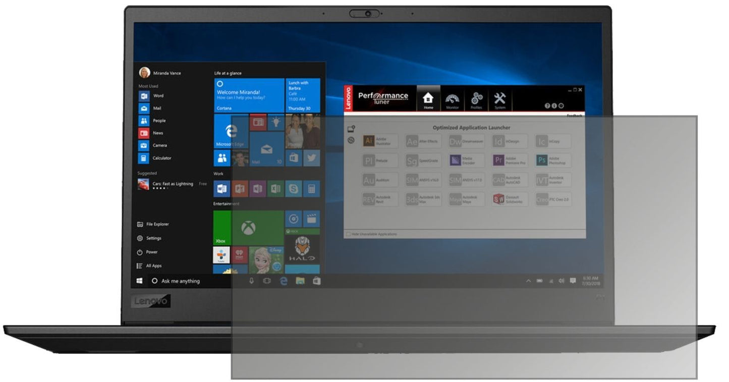 Blickschutzfolie für Lenovo ThinkPad P1 matt Schut (1)