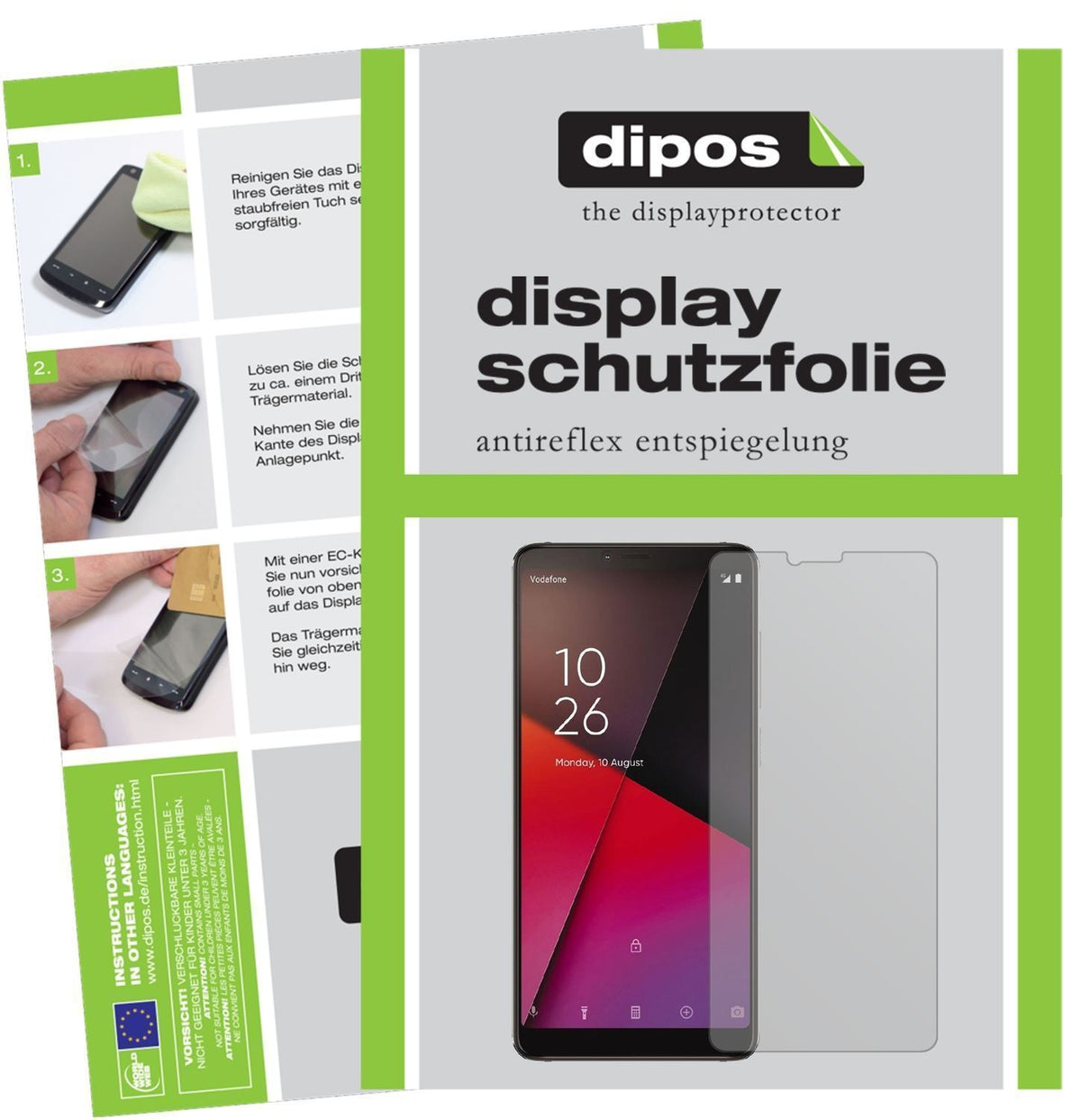 2x Schutzfolie matt für Vodafone Smart X9 Display- (1)
