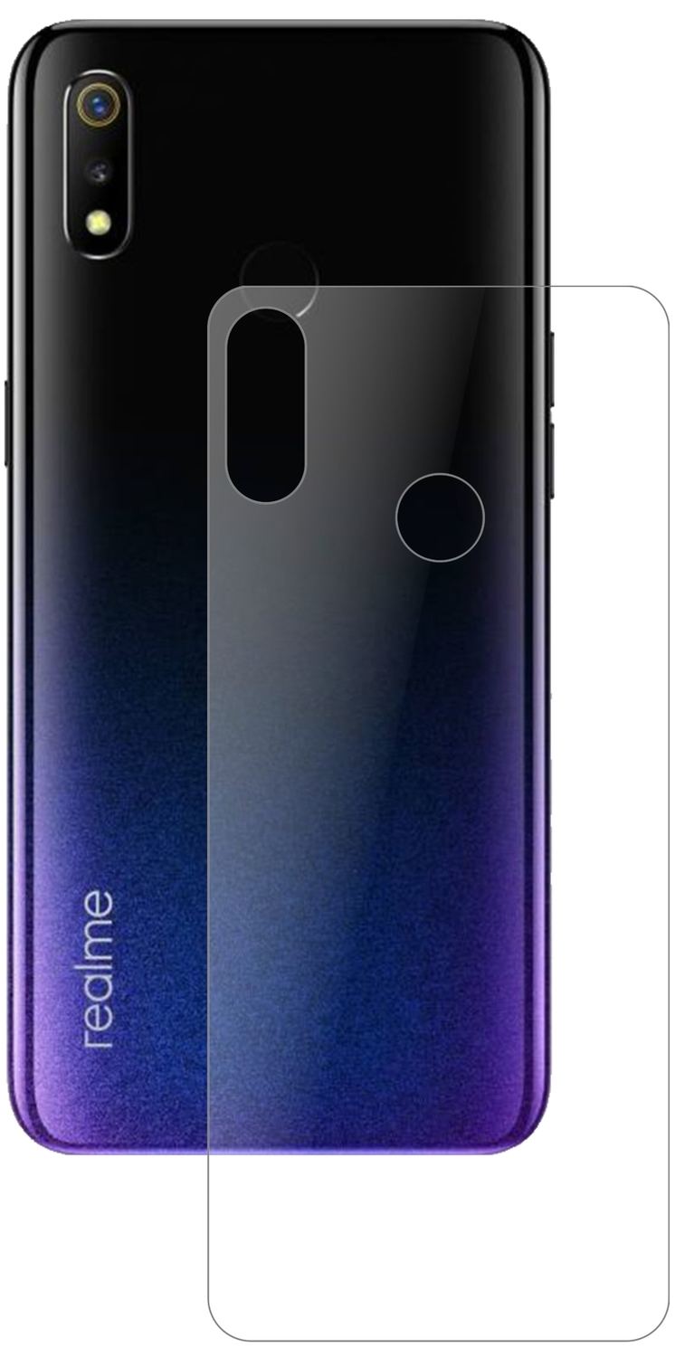 2x 9H Schutzfolie matt für Oppo Realme 3 Rückseite (2)