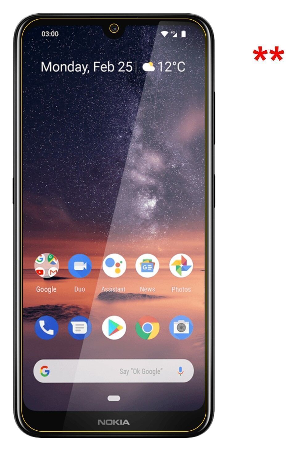 Blickschutzfolie für Nokia 46056 matt Schutzfolie  (5)