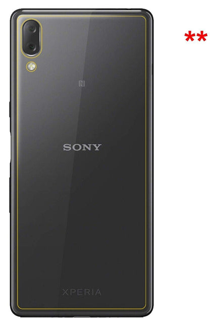 5x Schutzfolie klar für Sony Xperia L3 Rückseite D (5)