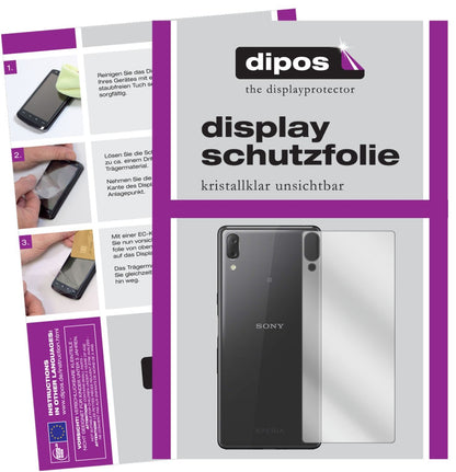 6x Schutzfolie klar für Sony Xperia L3 Rückseite D (1)