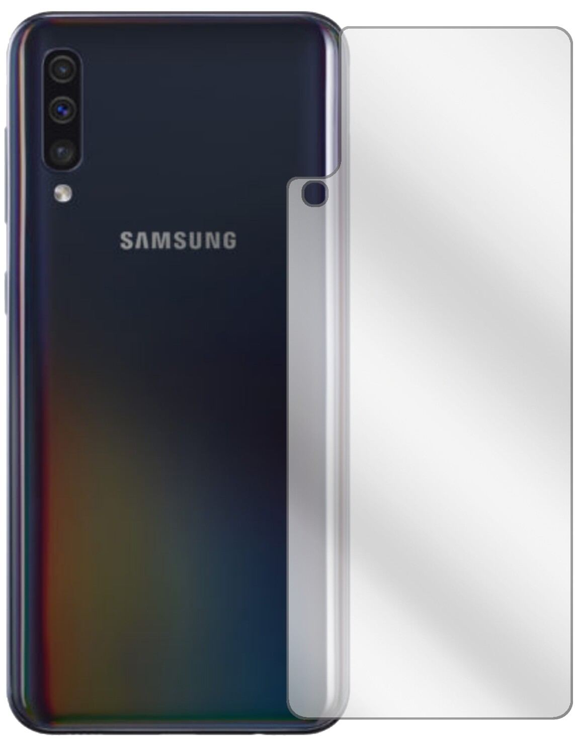 6x Schutzfolie klar für Samsung Galaxy A40 Rücksei (2)