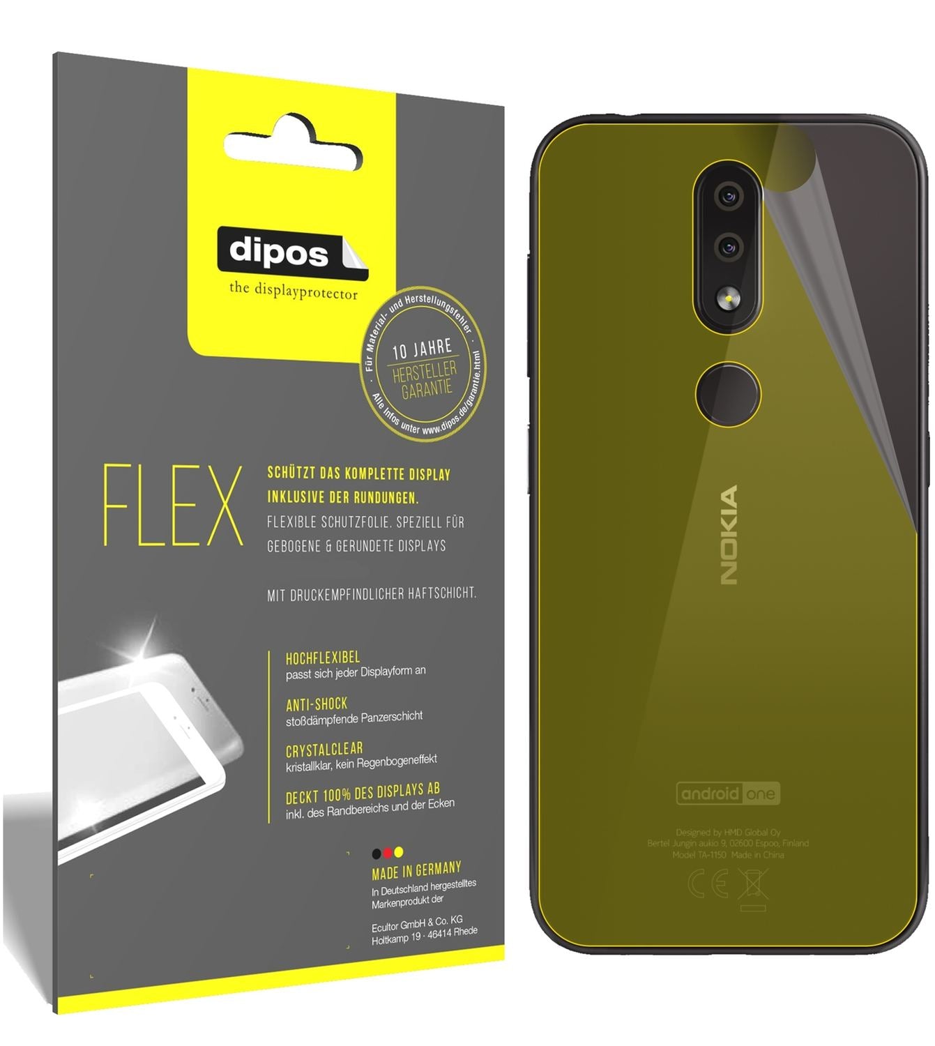 3x 3D Full Cover Schutzfolie für Nokia 4.2 Rücksei (1)
