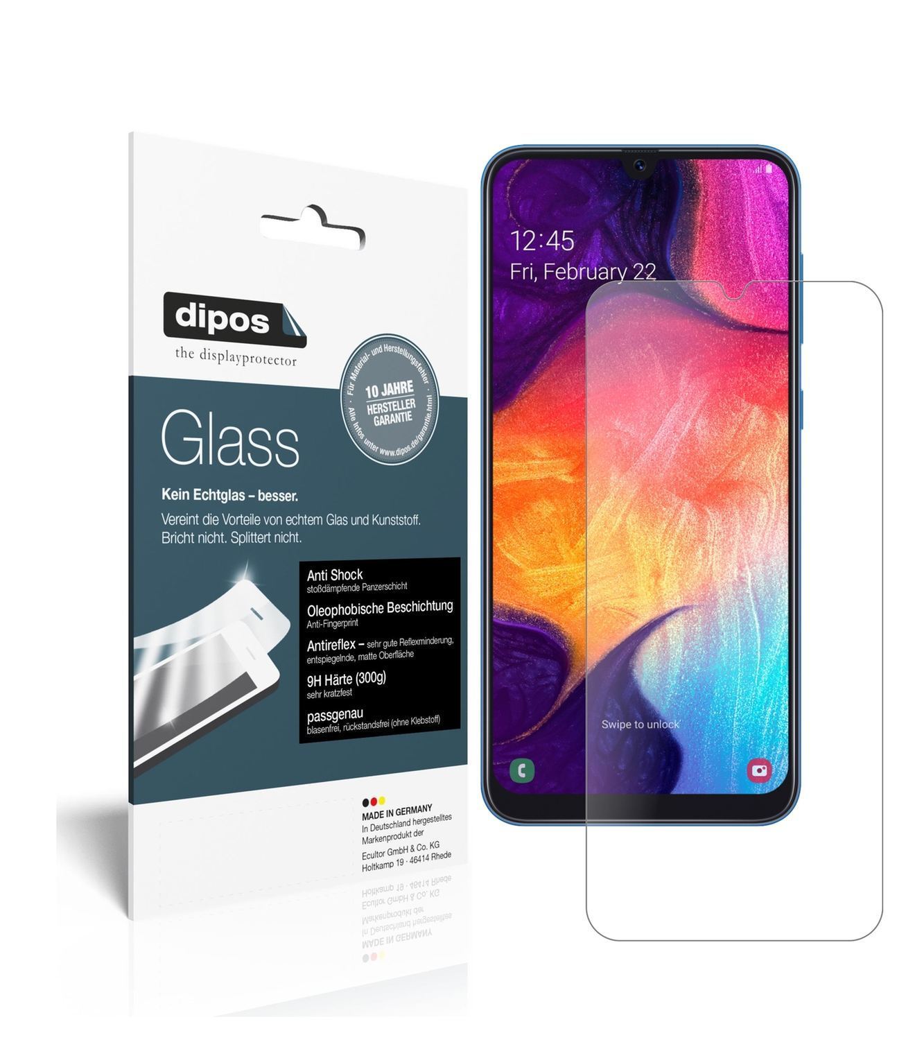 2x 9H Schutzfolie matt für Samsung Galaxy A50 Panz (1)