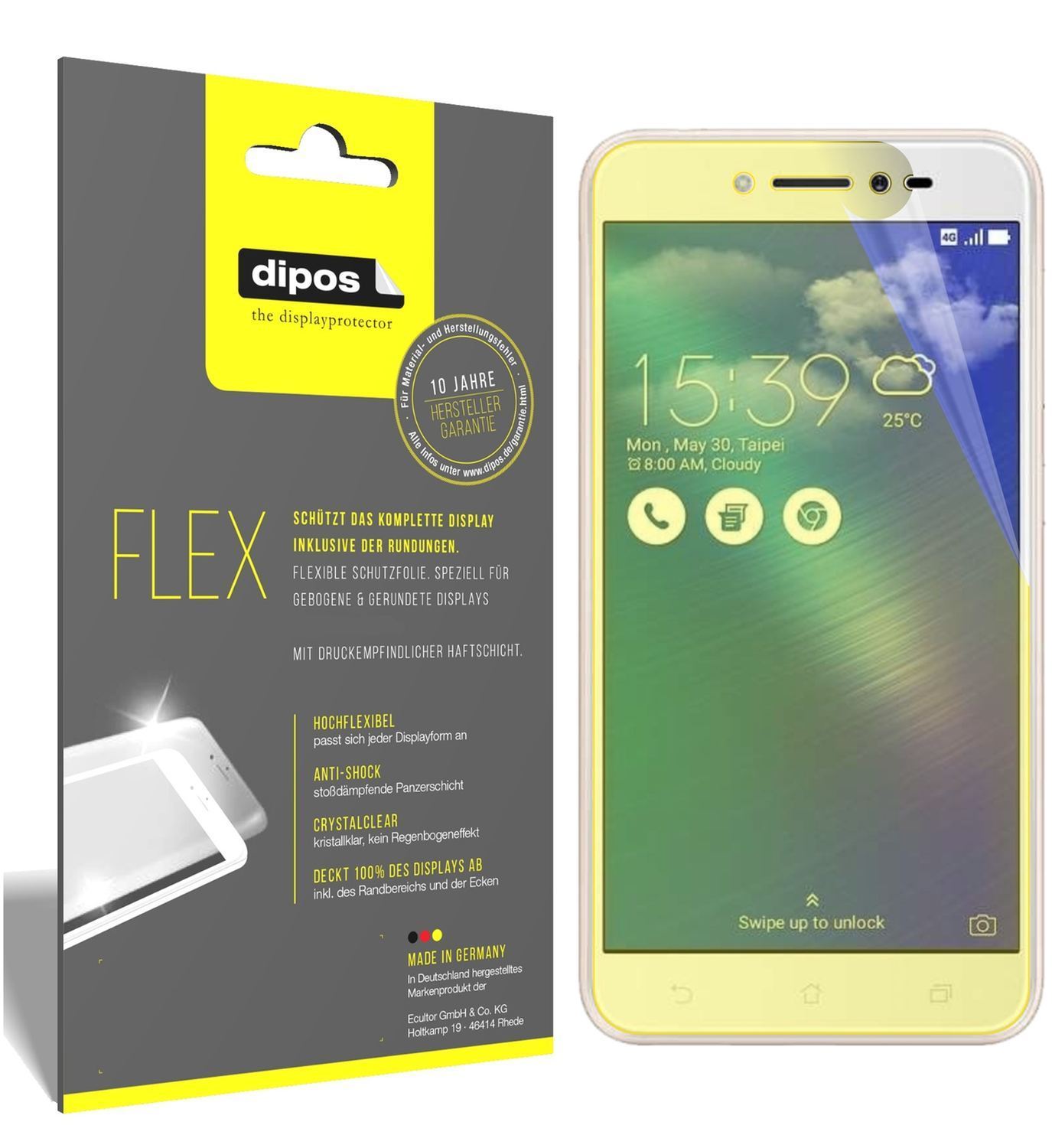 3x 3D Full Cover Schutzfolie für Asus ZenFone Live (1)