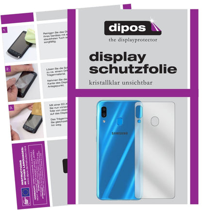 5x Schutzfolie klar für Samsung Galaxy A30 Rücksei (2)