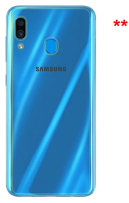 2x 9H Schutzfolie für Samsung Galaxy A30 Rückseite (3)