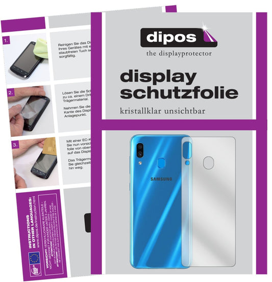 2x Schutzfolie klar für Samsung Galaxy A30 Rücksei (1)