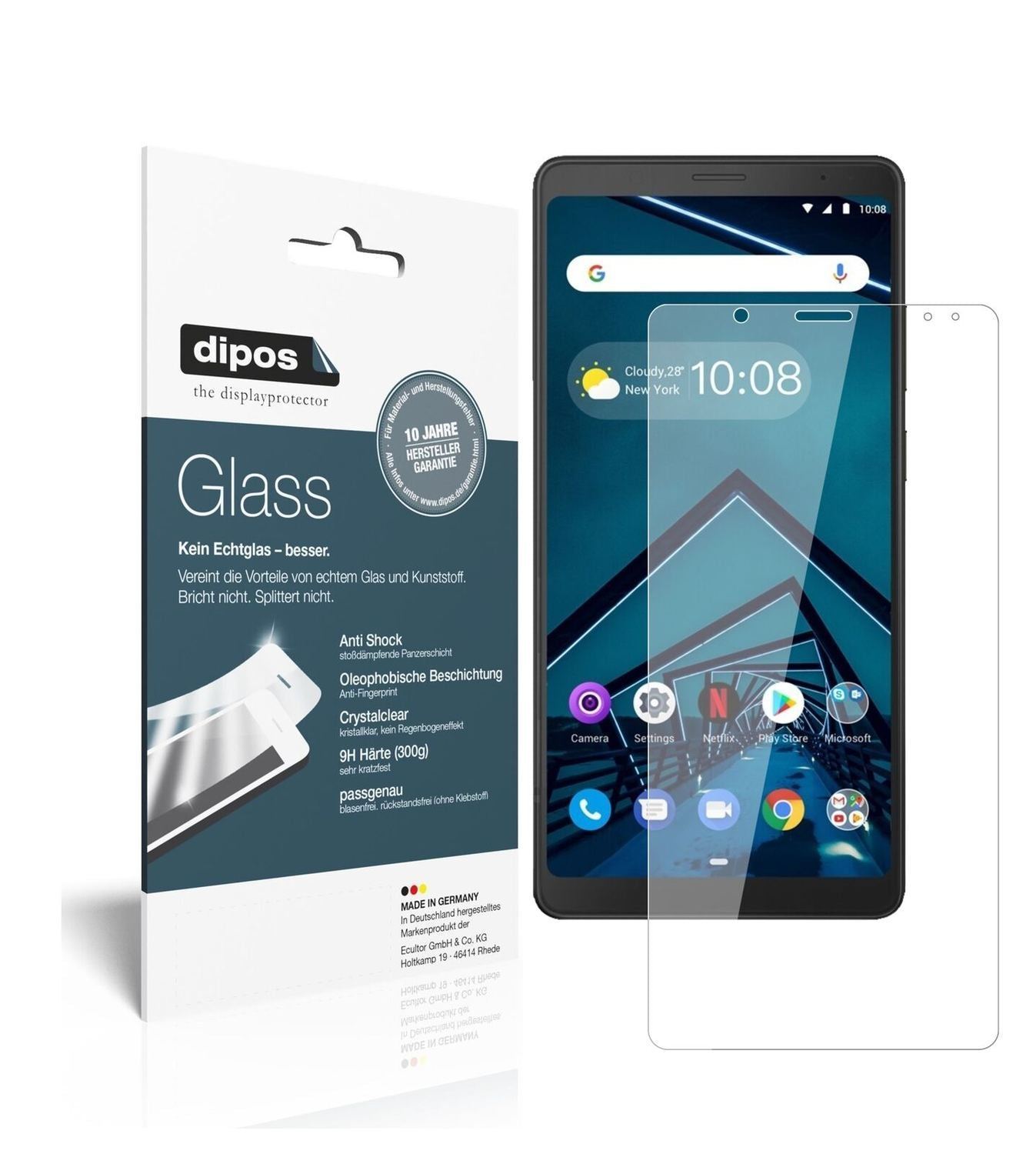 1x 9H Schutzfolie für Lenovo Tab V7 Panzerfolie (2)