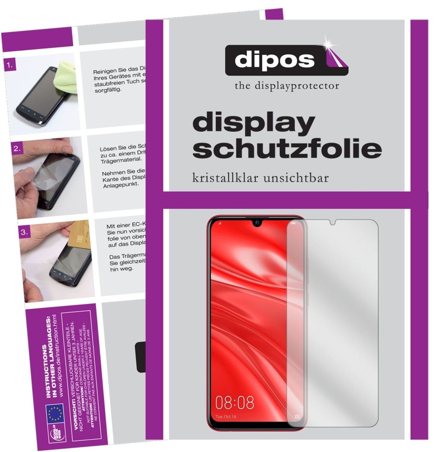 5x Schutzfolie klar für Huawei Nova Lite 3 Display (2)