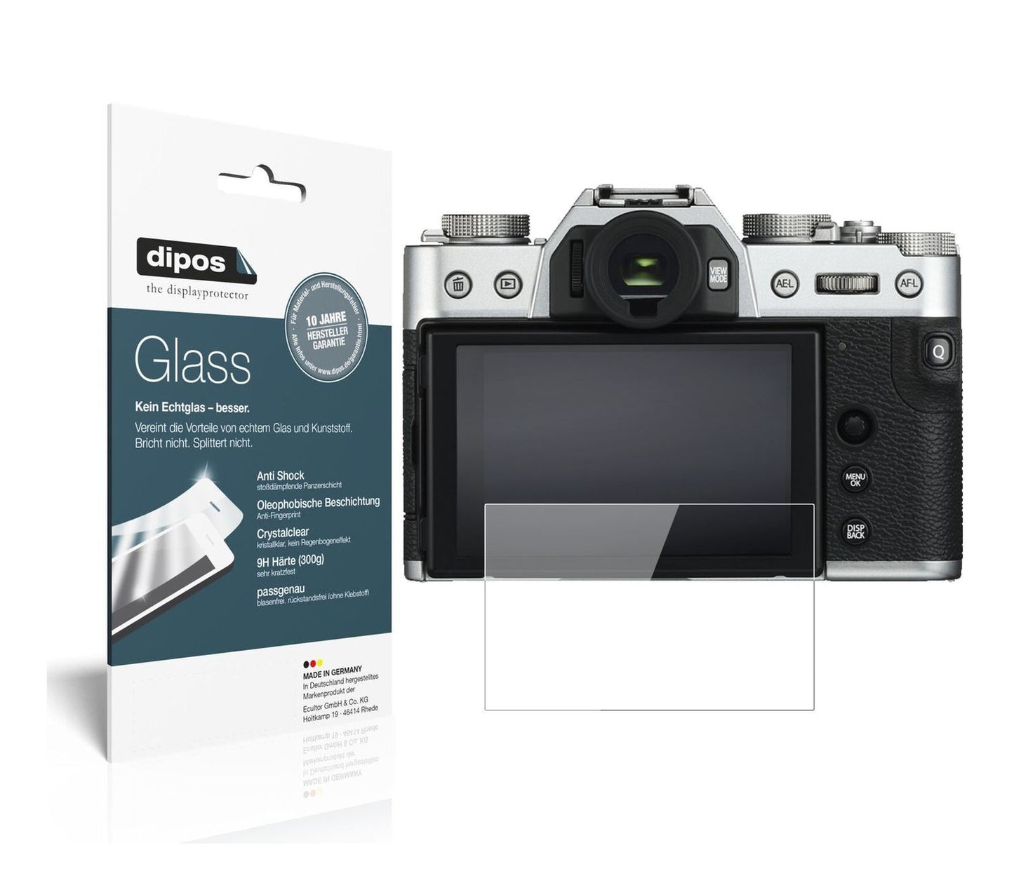 1x 9H Schutzfolie für Fujifilm X-T30 Panzerfolie (2)