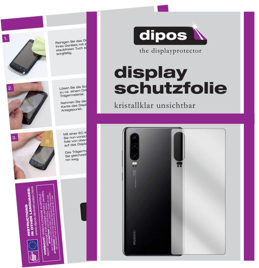 6x Schutzfolie klar für Huawei P30 Rückseite Displ (1)