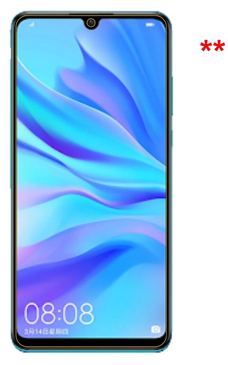 Blickschutzfolie für Huawei P30 Lite matt Schutzfo (5)