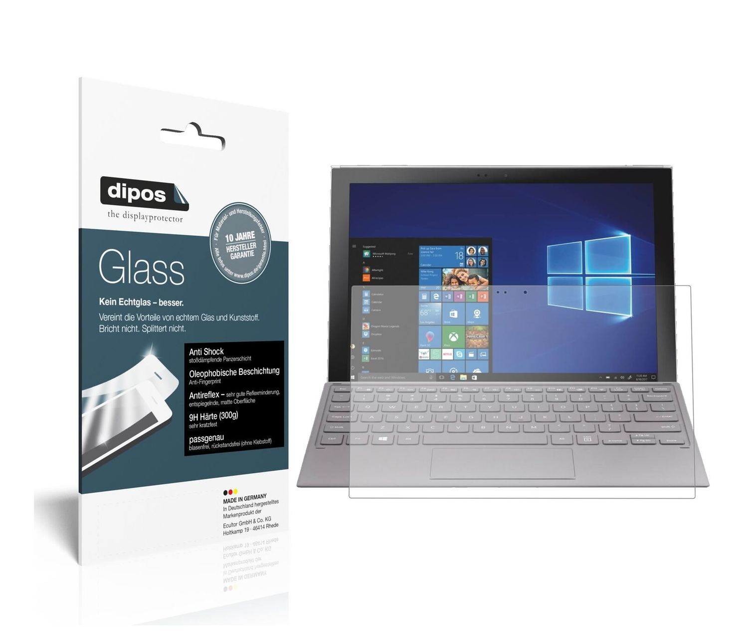 1x 9H Schutzfolie matt für Samsung Galaxy Book 2 1 (2)