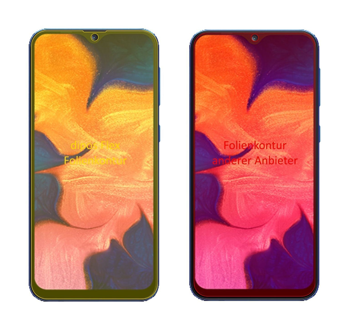 3x 3D Full Cover Schutzfolie für Samsung Galaxy A1 (2)