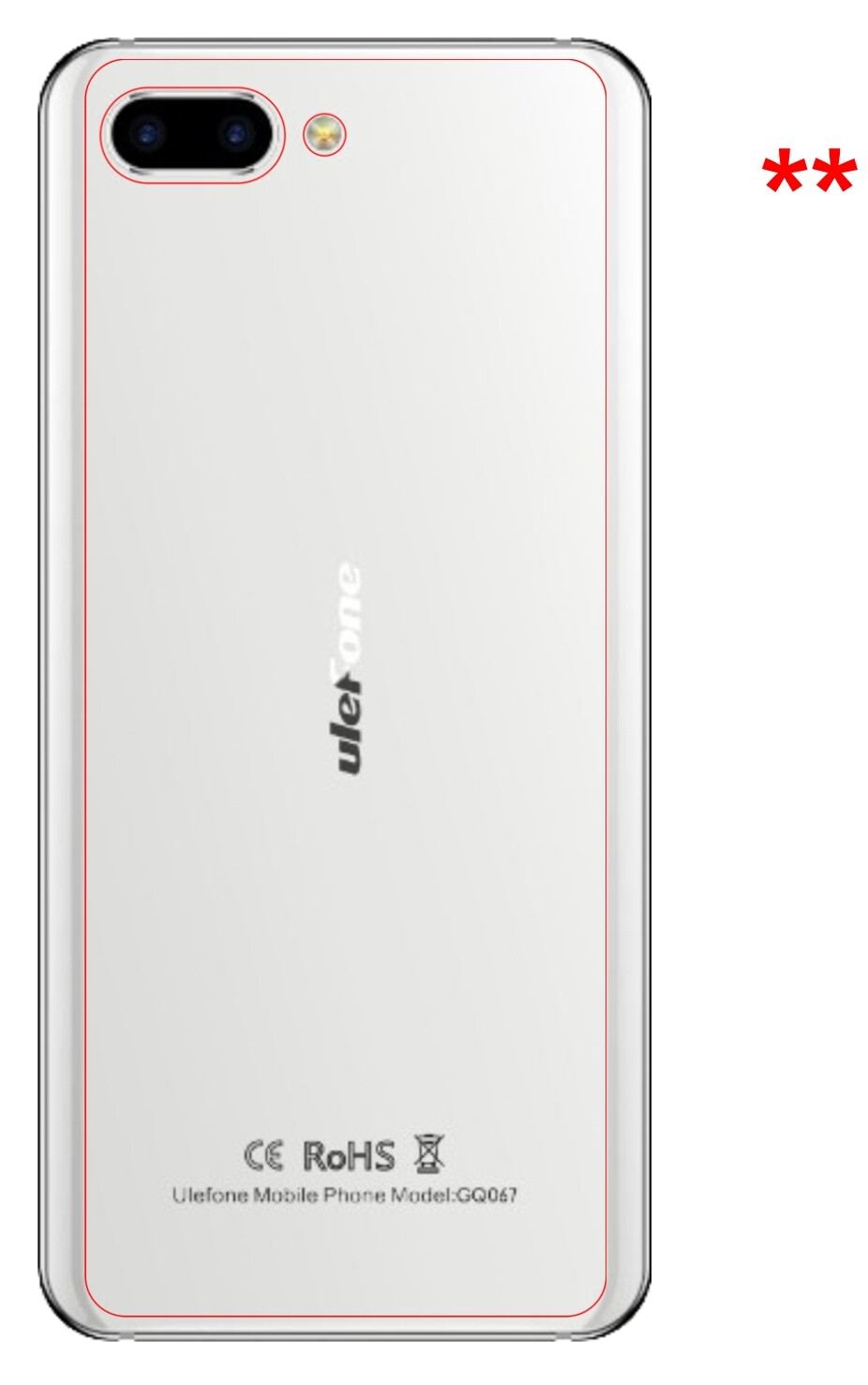 2x 9H Schutzfolie matt für Ulefone T2 Pro Rückseit (3)