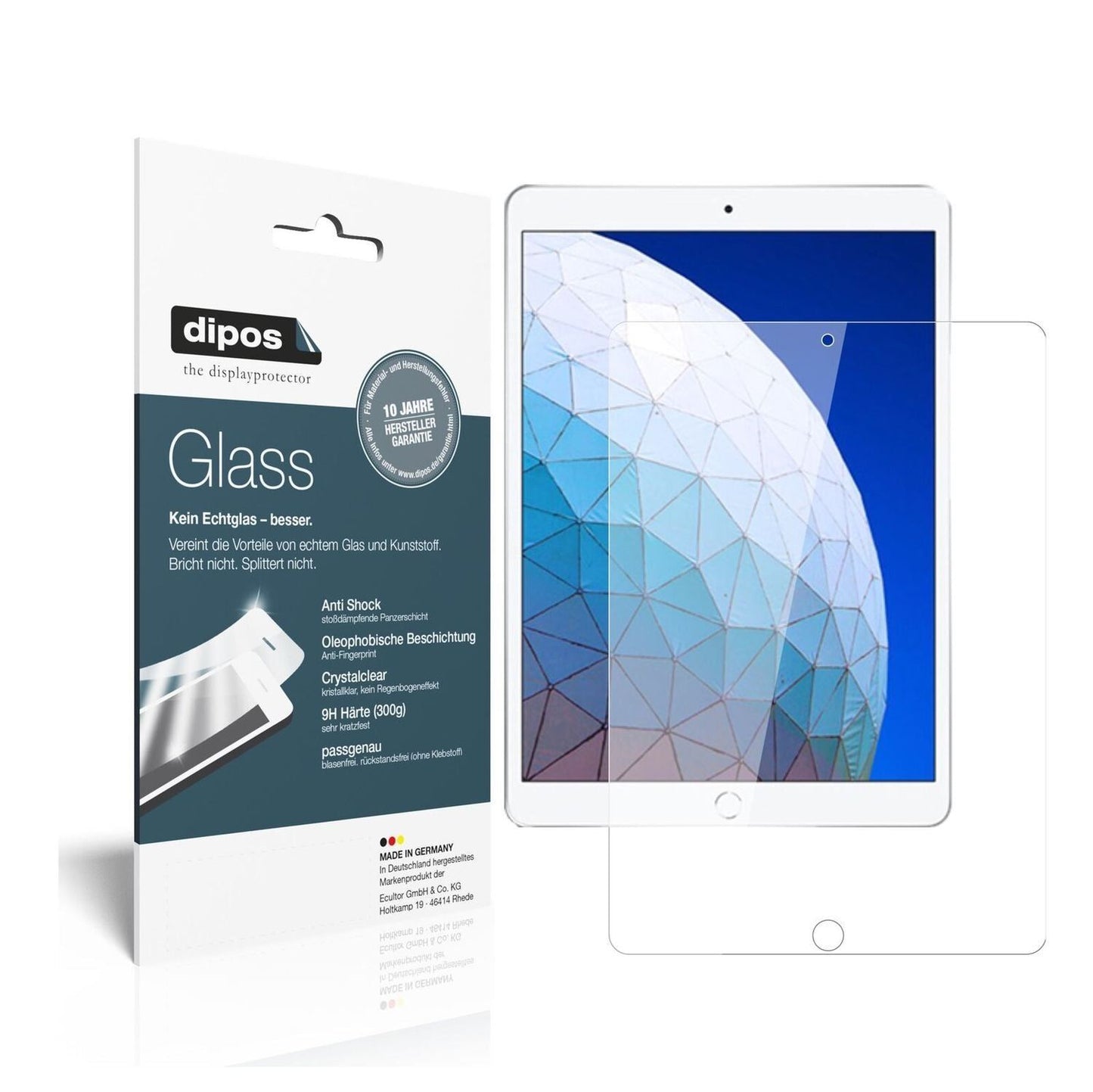 1x 9H Schutzfolie für Apple iPad Air (2019) 10.5 Z (2)