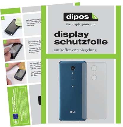 6x Schutzfolie matt für LG Q9 One Rückseite Displa (1)