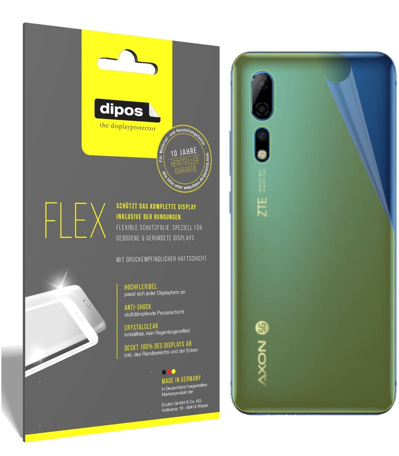 3x 3D Full Cover Schutzfolie für Axon 10 Pro Rücks (1)